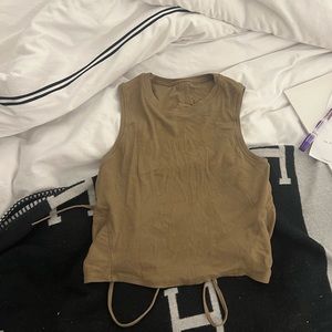 lululemon tank with open back